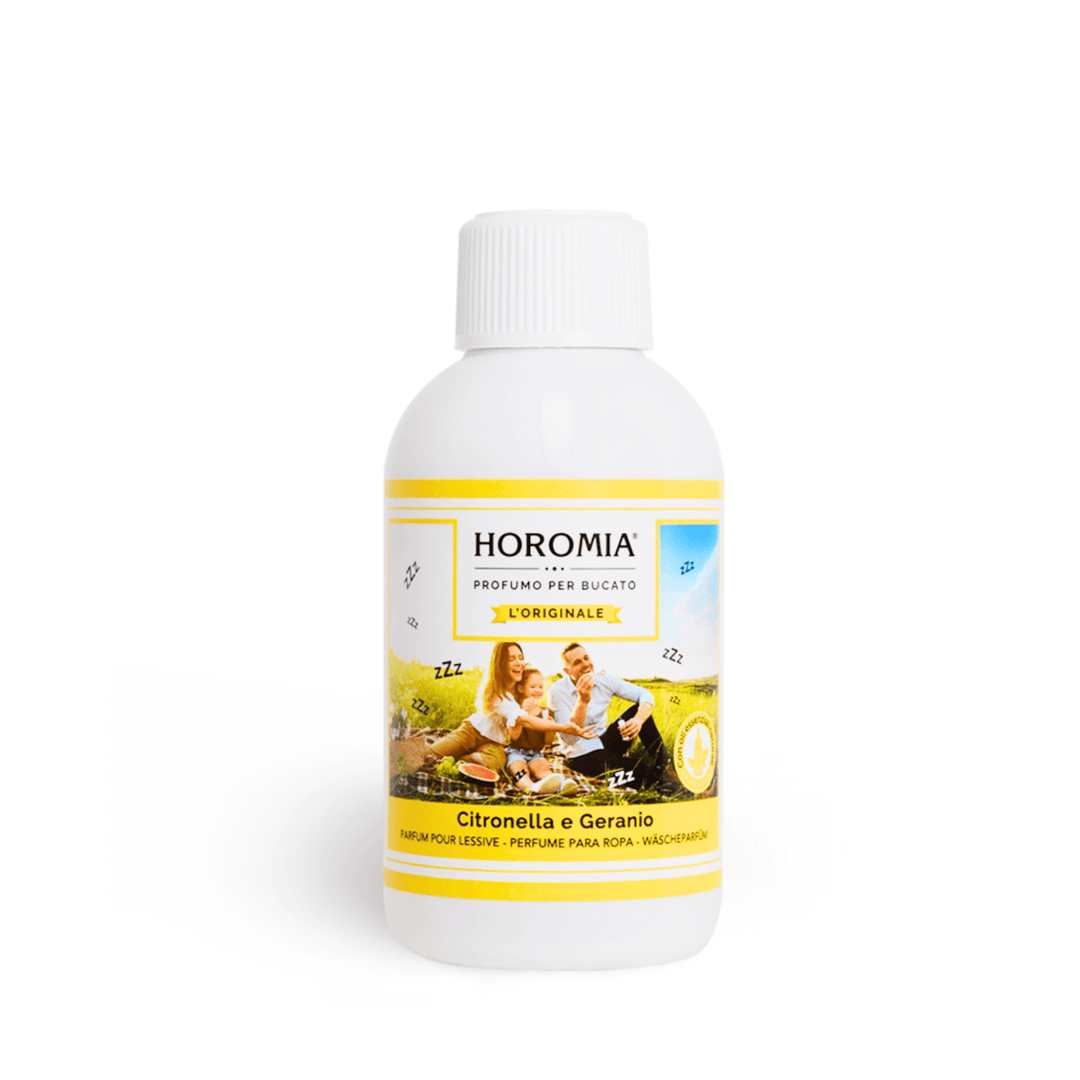 HOROMIA parfum za pranje perila CITRONELLA E GERANIO (LIMONSKA TRAVA IN GERANIJA)
